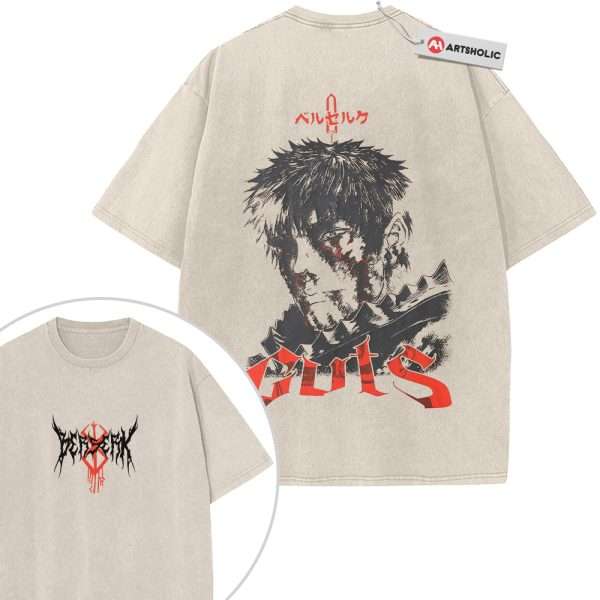 Guts Shirt, Berserk Shirt, Anime Shirt, Vintage T-Shirt 2-Sided