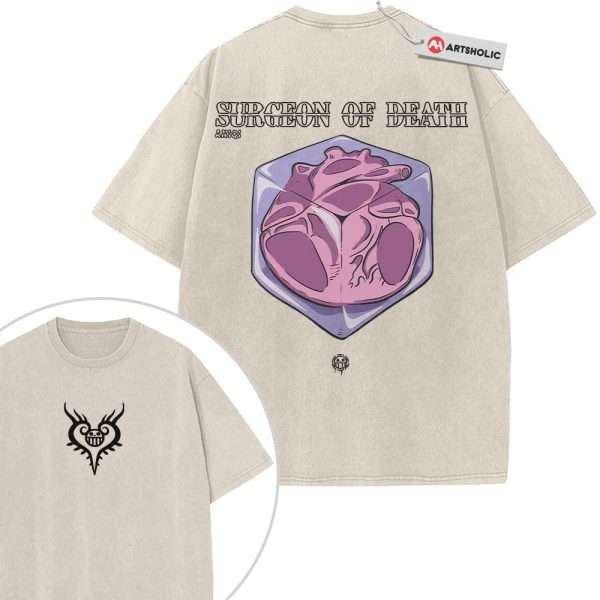 Trafalgar D Water Law Shirt, One Piece Shirt, Anime Shirt, Vintage T-Shirt 2-Sided