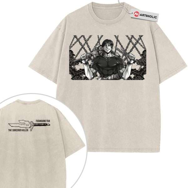 Toji Fushiguro Shirt, Jujutsu Kaisen Shirt, Anime Shirt, Vintage T-Shirt 2-Sided