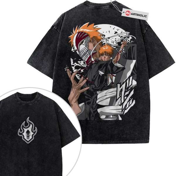 Ichigo Kurosaki Shirt, Bleach Shirt, Anime Shirt, Vintage T-Shirt 2-Sided