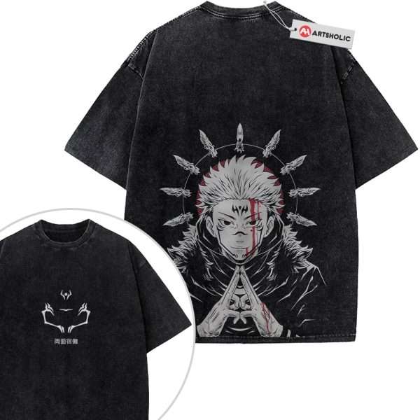 Sukuna x Yuji Itadori Shirt, Jujutsu Kaisen Shirt, Anime Shirt, Vintage T-Shirt 2-Sided