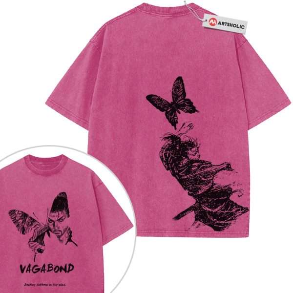 Takezo Shirt, Musashi Miyamoto Shirt, Vagabond Shirt, Anime Shirt, Vintage T-Shirt 2-Sided
