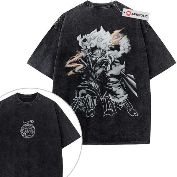 Monkey D Luffy Shirt, One Piece Shirt, Anime Shirt, Vintage T-Shirt 2-Sided