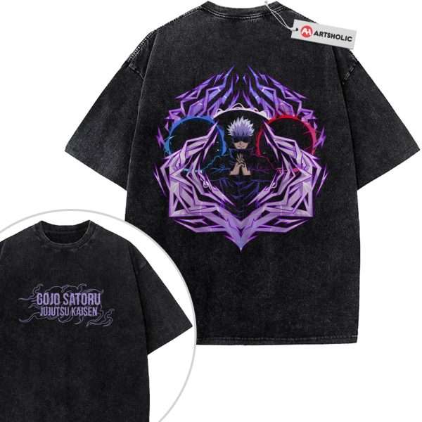 Satoru Gojo Shirt, Jujutsu Kaisen Shirt, Anime Shirt, Vintage T-Shirt 2-Sided