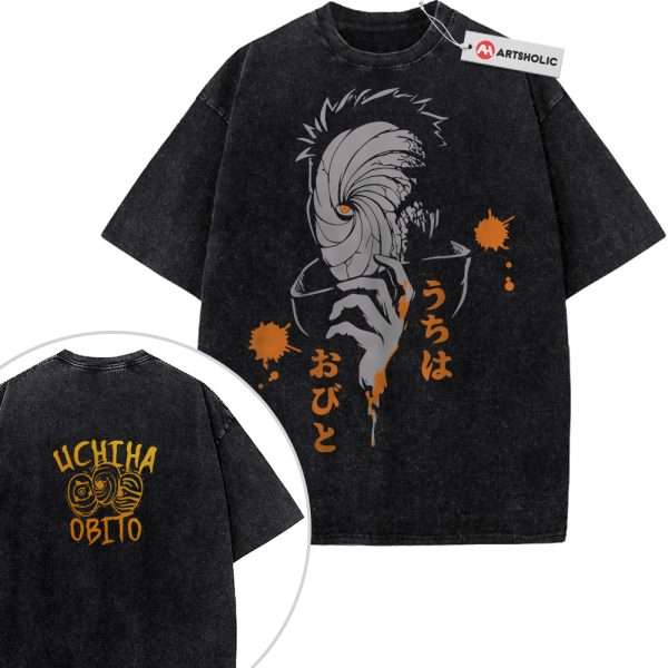 Obito Uchiha Shirt, Naruto Shirt, Anime Shirt, Vintage T-Shirt 2-Sided