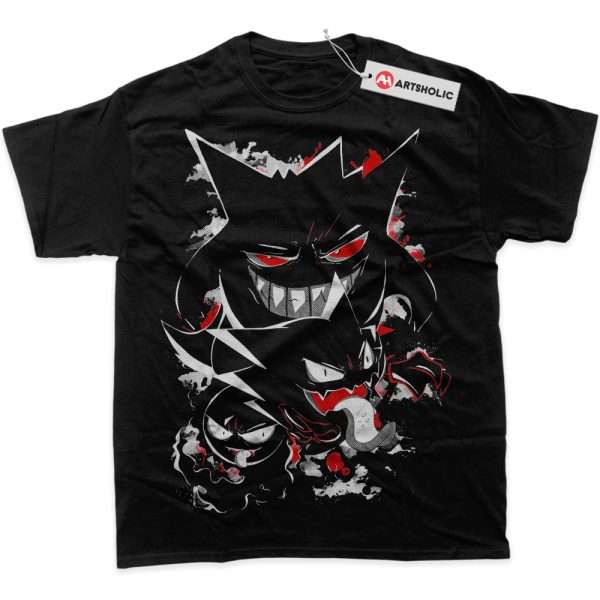 Gengar Gatsly Haunter Shirt, Pokemon Shirt, Anime Shirt, Graphic T-Shirt