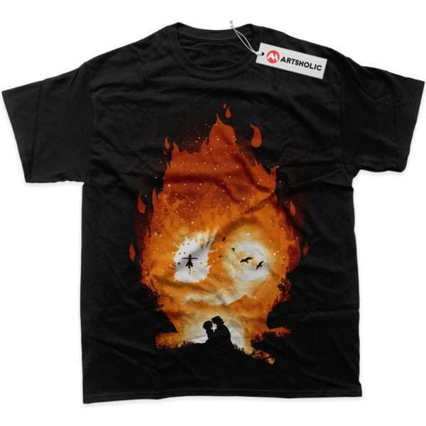 Calcifer Shirt, Howl's Moving Castle Shirt, Studio Ghibli Shirt, Anime Shirt, Graphic T-Shirt