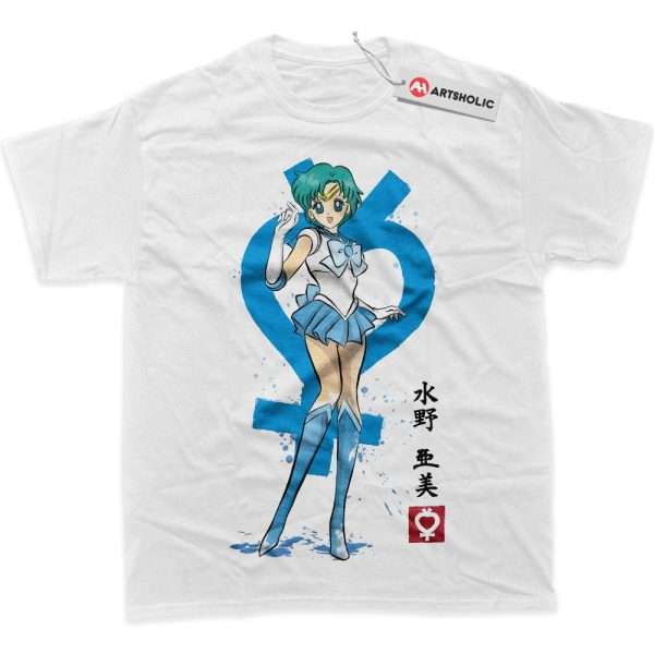 Sailor Mercury Shirt, Sailor Moon Shirt, Anime Shirt,graphic Tee