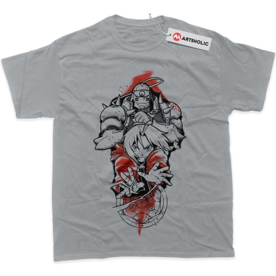 Style3 Maglietta Full Metal Duo Per Donna: Girocollo In Cotone Morbido, Anime Manga Giappone Alchimista - 2