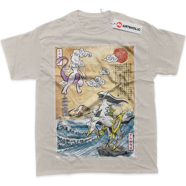 Arceus vs Mewtwo Shirt, Pokemon Shirt, Anime Shirt, graphic Tee