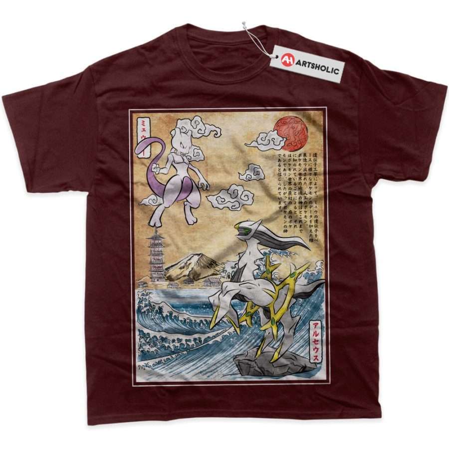Pokémon アルセウス アニメTシャツ パッケージTシャツ in ポーチ