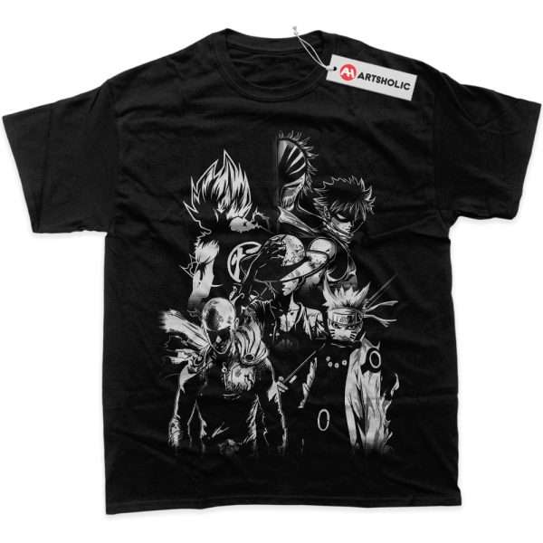 Luffy Shirt, Son Goku Shirt, Naruto Shirt, Saitama Shirt, Natsu Shirt, Ichigo Shirt, Anime Shirt, Graphic T-Shirt
