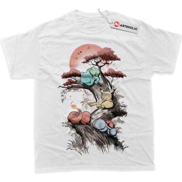 Bulbasaur Shirt, Squirtle Shirt, Charmander Shirt, Pikachu Shirt, Pokemon Shirt, Anime Shirt, graphic Tee