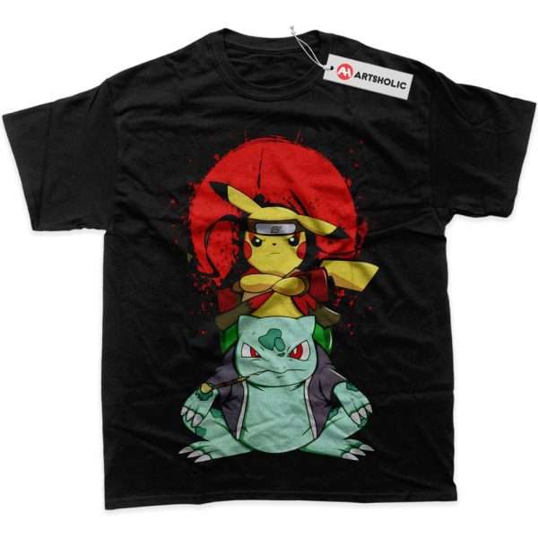 Pikachu Shirt, Bulbasaur Shirt, Pokemon Shirt, Anime Shirt, Graphic T-Shirt