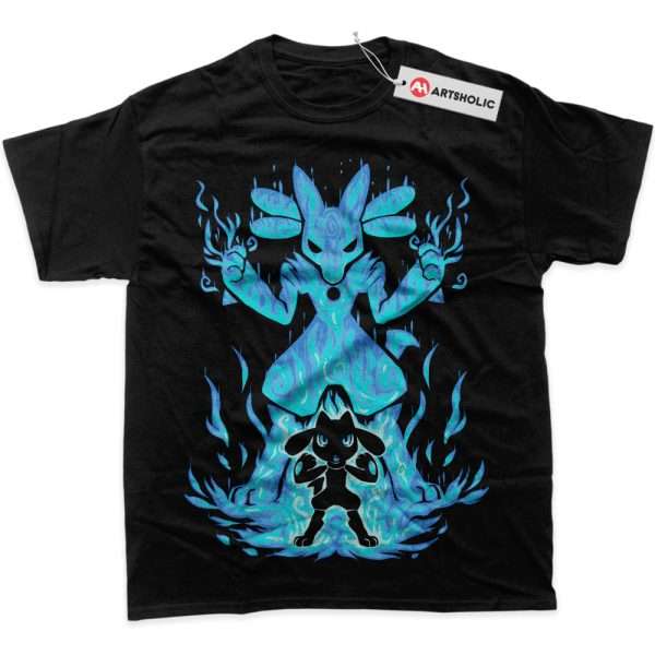 Lucario Shirt, Riolu Shirt, Pokemon Shirt, Anime Shirt, Graphic Tee