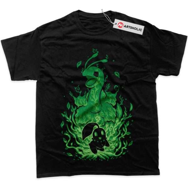 Chikorita Shirt, Meganium Shirt, Pokemon Shirt, Anime Shirt, Graphic Tee