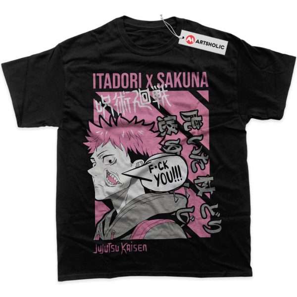 Sukuna x Itadori Shirt, Jujutsu Kaisen Shirt, Anime Shirt, Graphic Tee