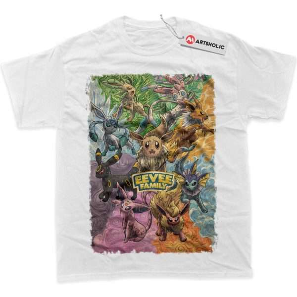 Eevee Shirt, Pokemon Shirt, Anime Shirt, Graphic T-Shirt