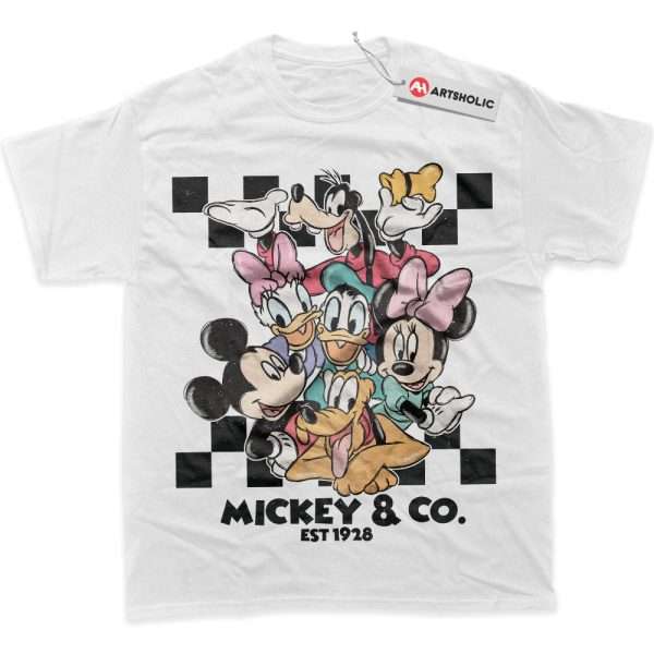 Mickey Mouse Shirt, Donald Duck Shirt, Pluto Shirt, Disney Shirt, Cartoon Shirt, Graphic T-Shirt