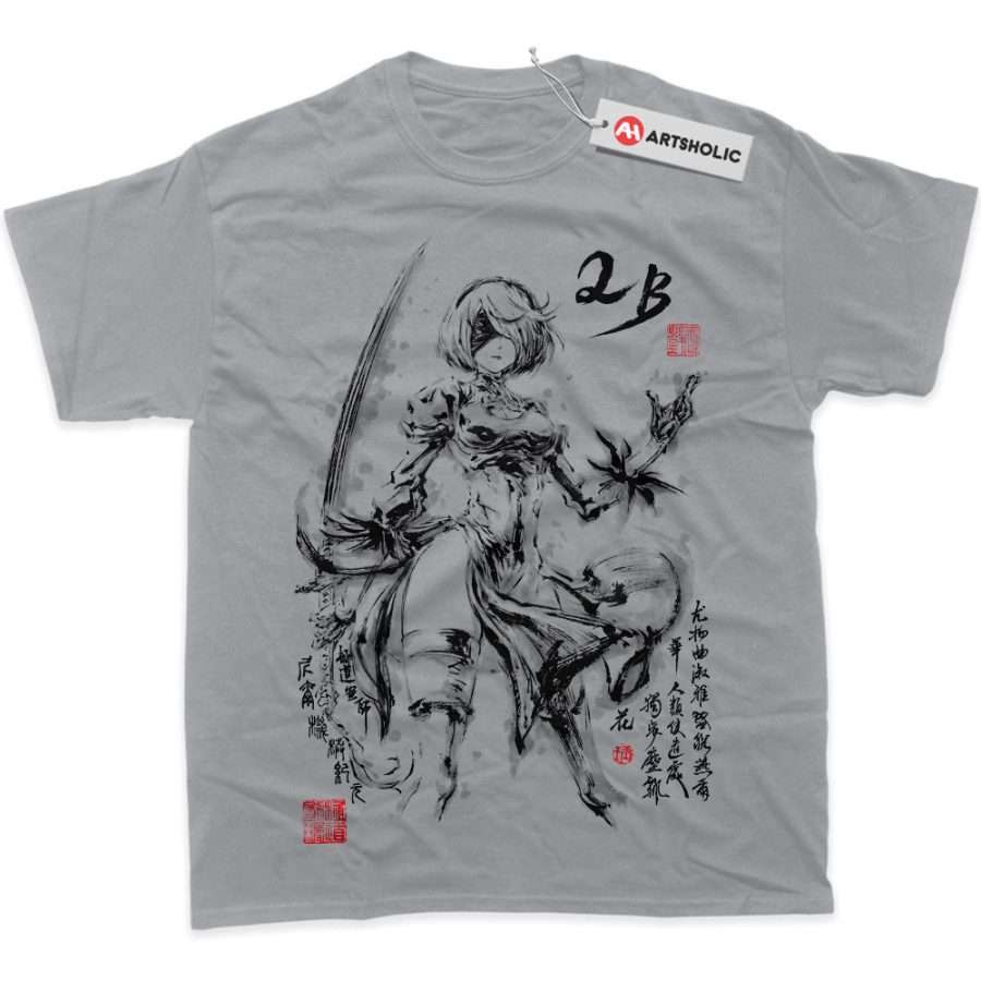 2B Shirt, NieR:Automata Shirt, Game Shirt, Graphic T-Shirt