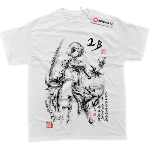 2B Shirt, NieR:Automata Shirt, Game Shirt, Graphic T-Shirt