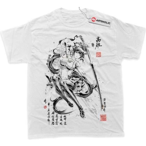 Takao Shirt, Azur Lane Shirt, Game Shirt, Graphic Tee