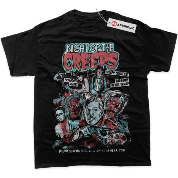 Night of the Creeps Shirt, Halloween Shirt, Horror Movie Shirt, Graphic T-Shirt