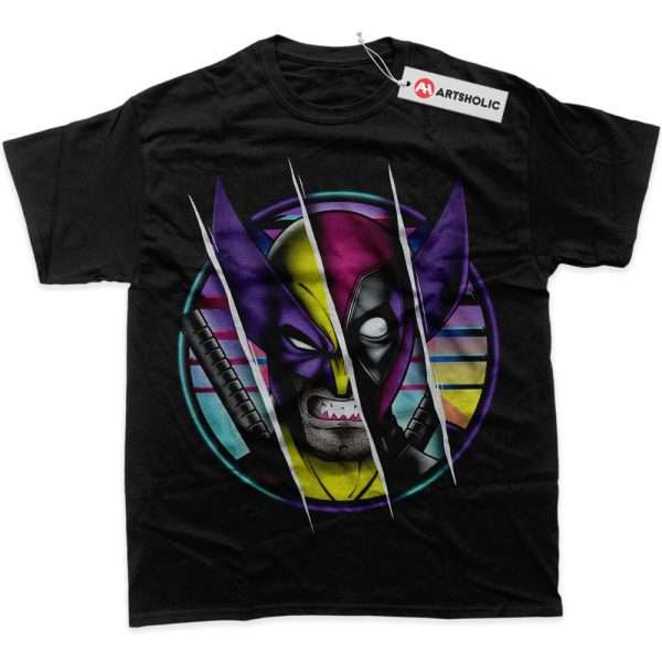 Deadpool vs Wolverine Shirt, Marvel Comics Shirt, Graphic Tee