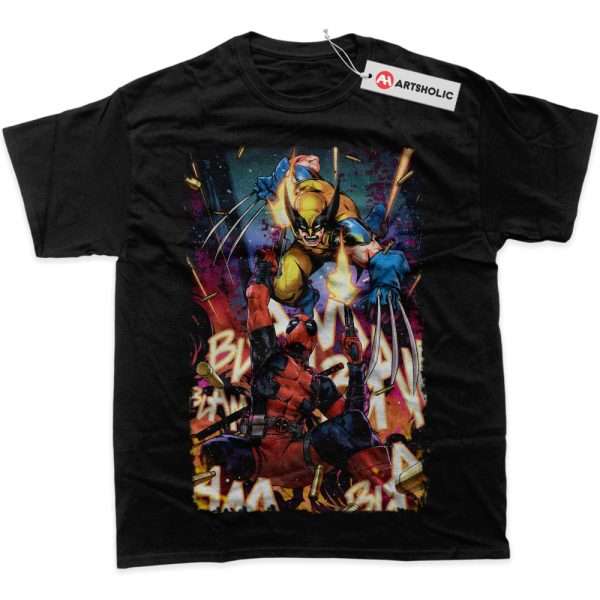 Deadpool vs Wolverine Shirt, Marvel Comics Shirt, Graphic Tee