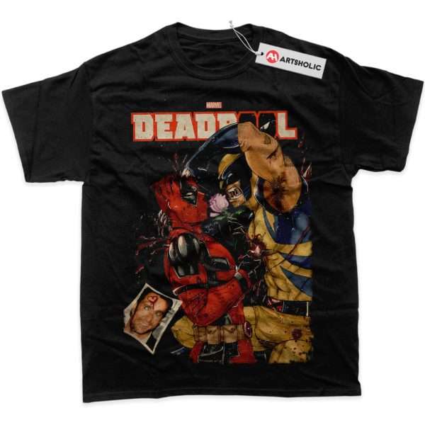 Deadpool vs Wolverine Shirt, Marvel Comics Shirt, Graphic Tee