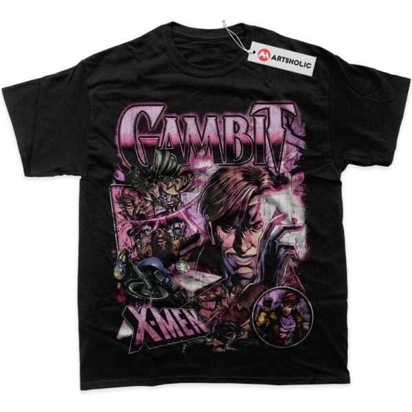 Gambit Shirt, X-Men Shirt, Marvel Comics Shirt, Graphic Tee