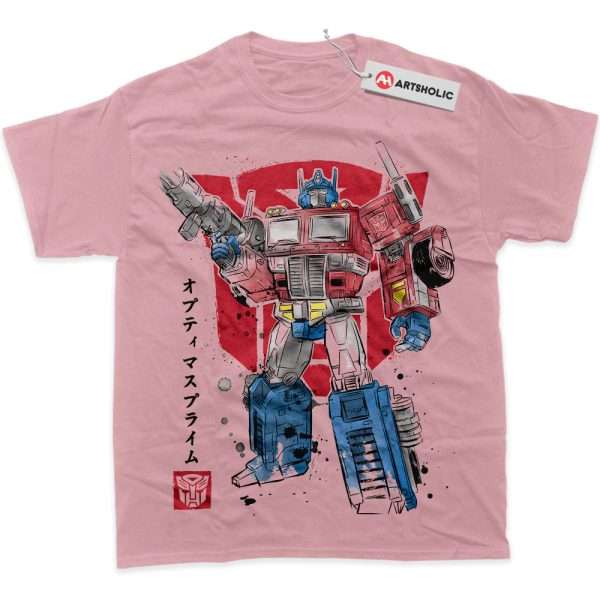 Optimus Prime Shirt, Transformers Shirt, Movie Shirt, Graphic Tee - Pink, 4XL