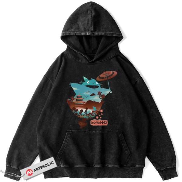 My Neighbor Totoro Hoodie, Studio Ghibli Hoodie, Anime Hoodie, Vintage Hoodie