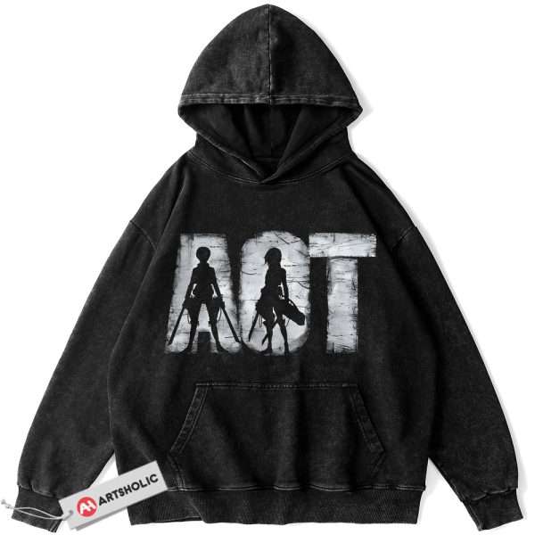 Attack On Titan Hoodie, AOT Hoodie, Anime Hoodie, Vintage Hoodie