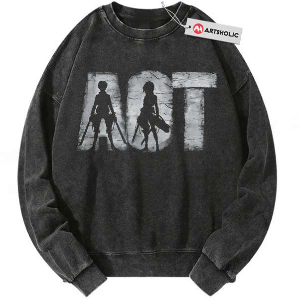 Attack On Titan Sweatshirt, AOT Sweatshirt, Anime Sweatshirt, Vintage Sweater