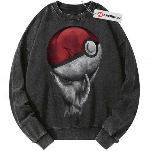 Poke Ball Sweatshirt, Pokemon Sweatshirt, Anime Sweatshirt, Vintage Sweater