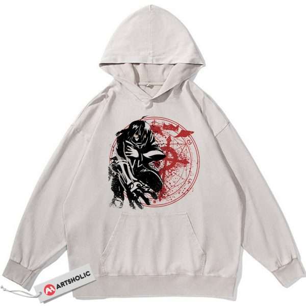 Edward Elric Hoodie, Fullmetal Alchemist Hoodie, Anime Hoodie, Vintage Hoodie