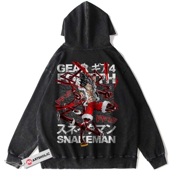 Monkey D Luffy Hoodie, One Piece Hoodie, Anime Hoodie, Vintage Hoodie