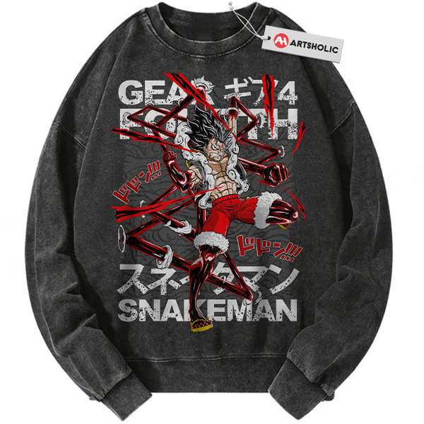 Monkey D Luffy Sweatshirt, One Piece Sweatshirt, Anime Sweatshirt, Vintage Sweater