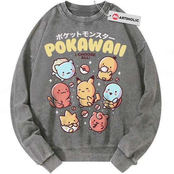 Pokemon Sweatshirt, Anime Sweatshirt, Vintage Sweater