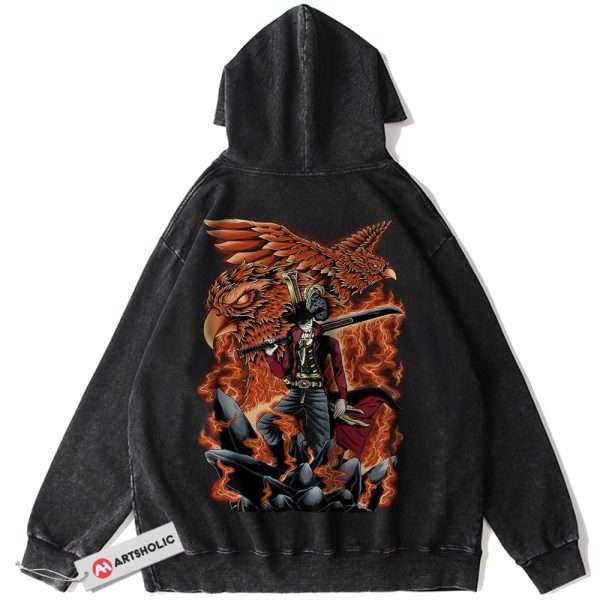 Dracule Mihawk Hoodie, One Piece Hoodie, Anime Hoodie, Vintage Hoodie