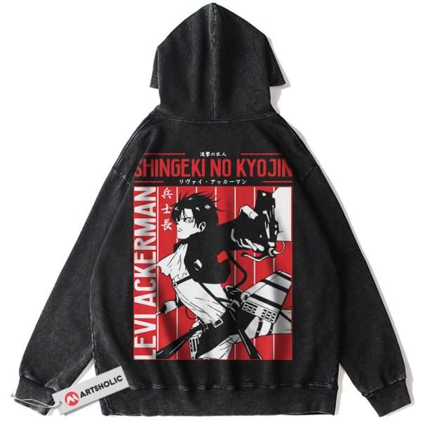 Levi Ackerman Hoodie, Attack On Titan Hoodie, AOT Hoodie, Anime Hoodie, Vintage Hoodie
