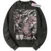 Eren Yeager Sweatshirt, Attack On Titan Sweatshirt, AOT Sweatshirt, Anime Sweatshirt, Vintage Sweatshirt