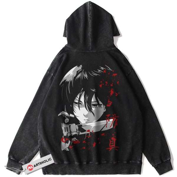 Mikasa Ackerman Hoodie, Attack On Titan Hoodie, AOT Hoodie, Anime Hoodie, Vintage Hoodie