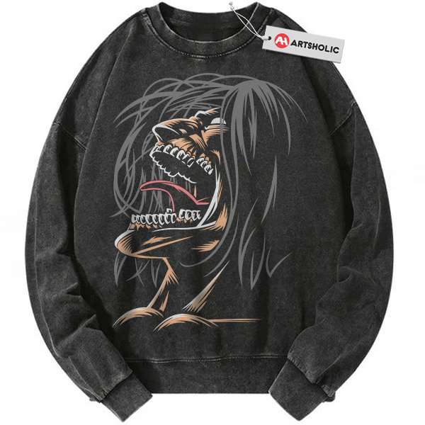 Eren Yeager Sweatshirt, Attack On Titan Sweatshirt, AOT Sweatshirt, Anime Sweatshirt, Vintage Sweatshirt