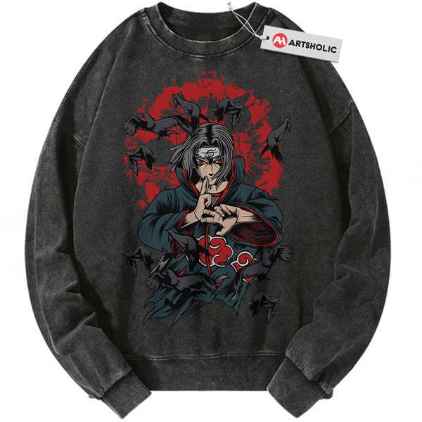 Itachi Uchiha Sweatshirt, Naruto Sweatshirt, Anime Sweatshirt, Vintage Sweatshirt