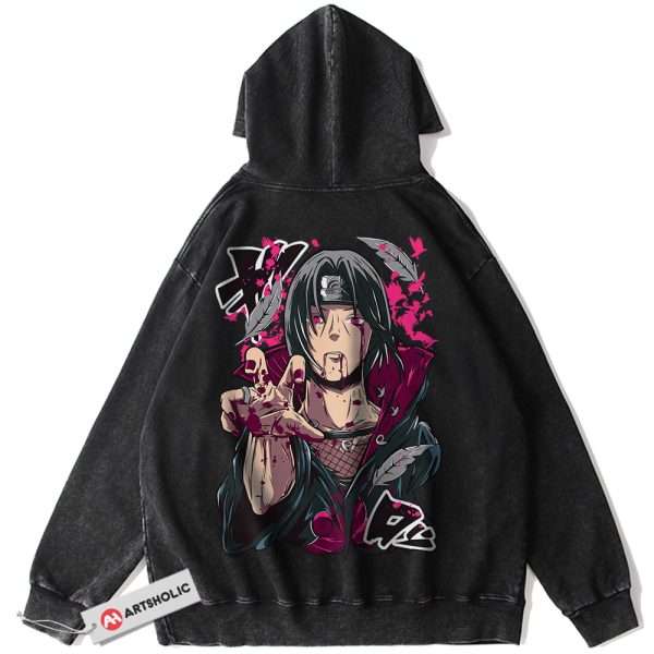 Itachi Uchiha Hoodie, Naruto Hoodie, Anime Hoodie, Vintage Hoodie