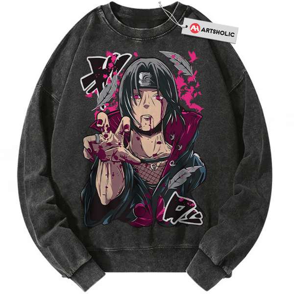 Itachi Uchiha Sweatshirt, Naruto Sweatshirt, Anime Sweatshirt, Vintage Sweater