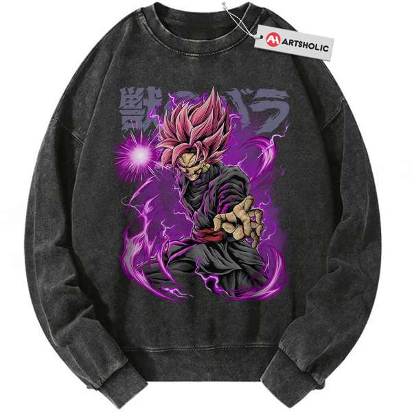 Goku Black Sweatshirt, Dragon Ball Z Sweatshirt, DBZ Sweatshirt, Anime Sweatshirt, Vintage Sweater