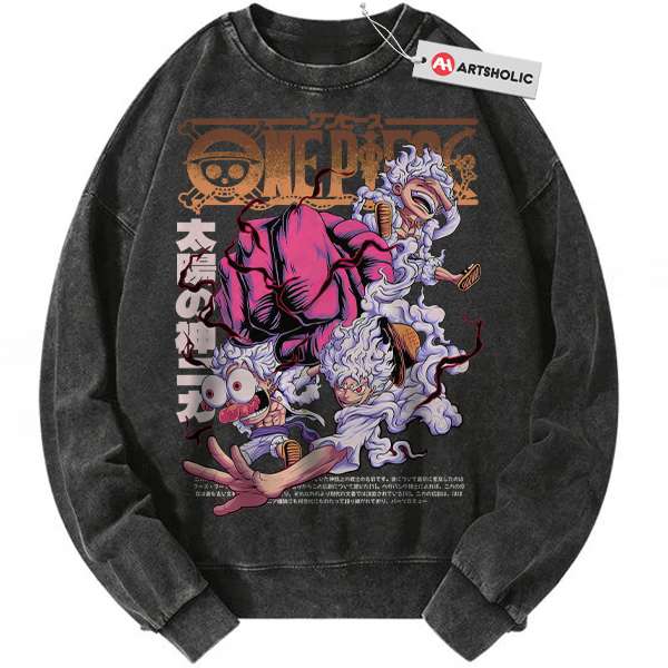 Monkey D Luffy Sweatshirt, One Piece Sweatshirt, Anime Sweatshirt, Vintage Sweater